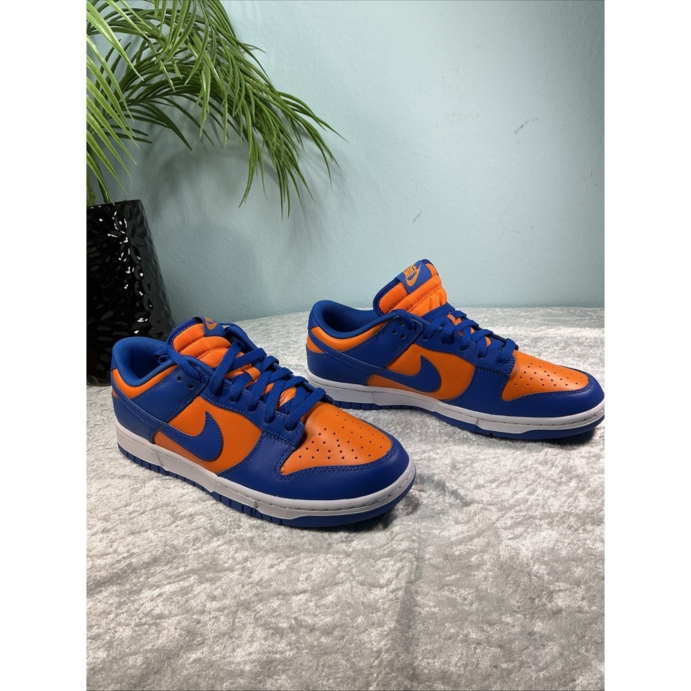 New Nike Dunk Low Knicks -sz 9.5  DV0833-800 Orange Blue Men's